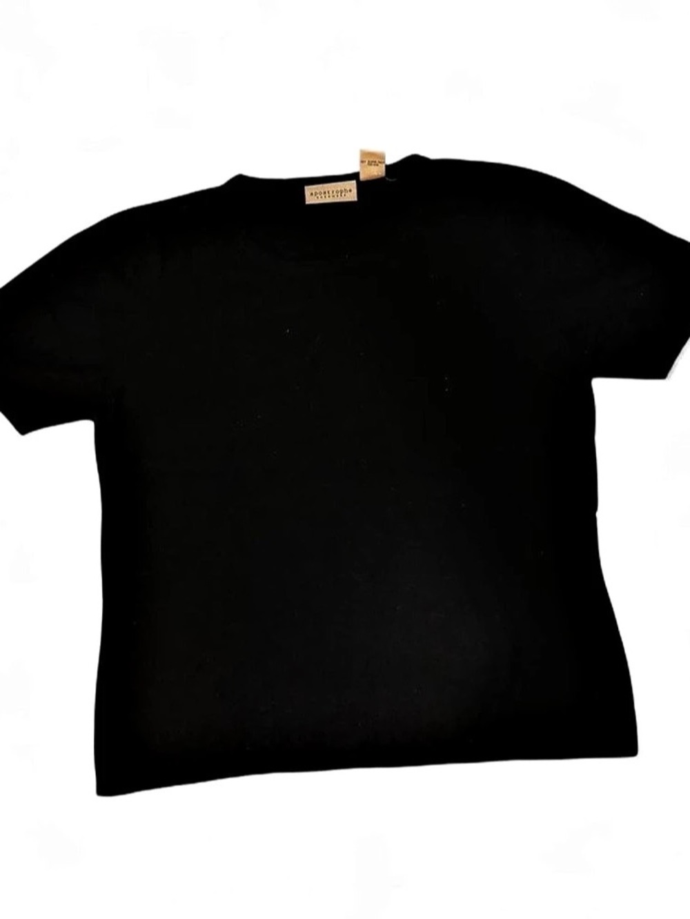 Apostrophe Cashmere classic black 100% cashmere sweater, Medium